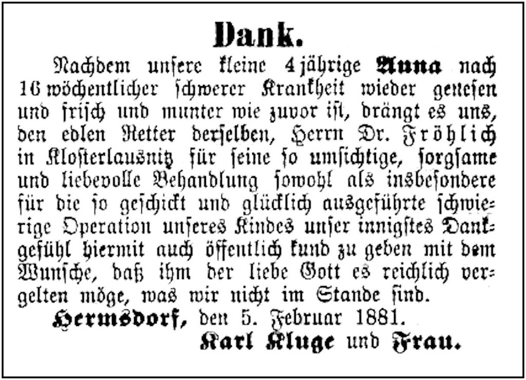 1881-02-05 Hdf Dr Froehlich_Kluge
